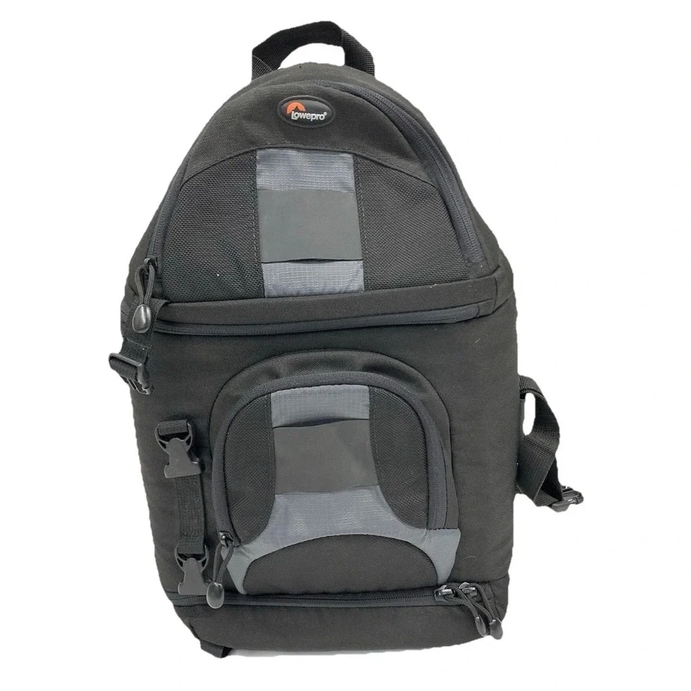 Black Lowepro Slingshot 100 AW Camera Bag Backpack Over the Shoulder Sling Bag